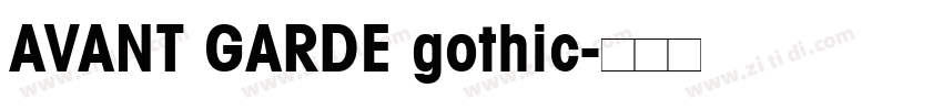 AVANT GARDE gothic字体转换